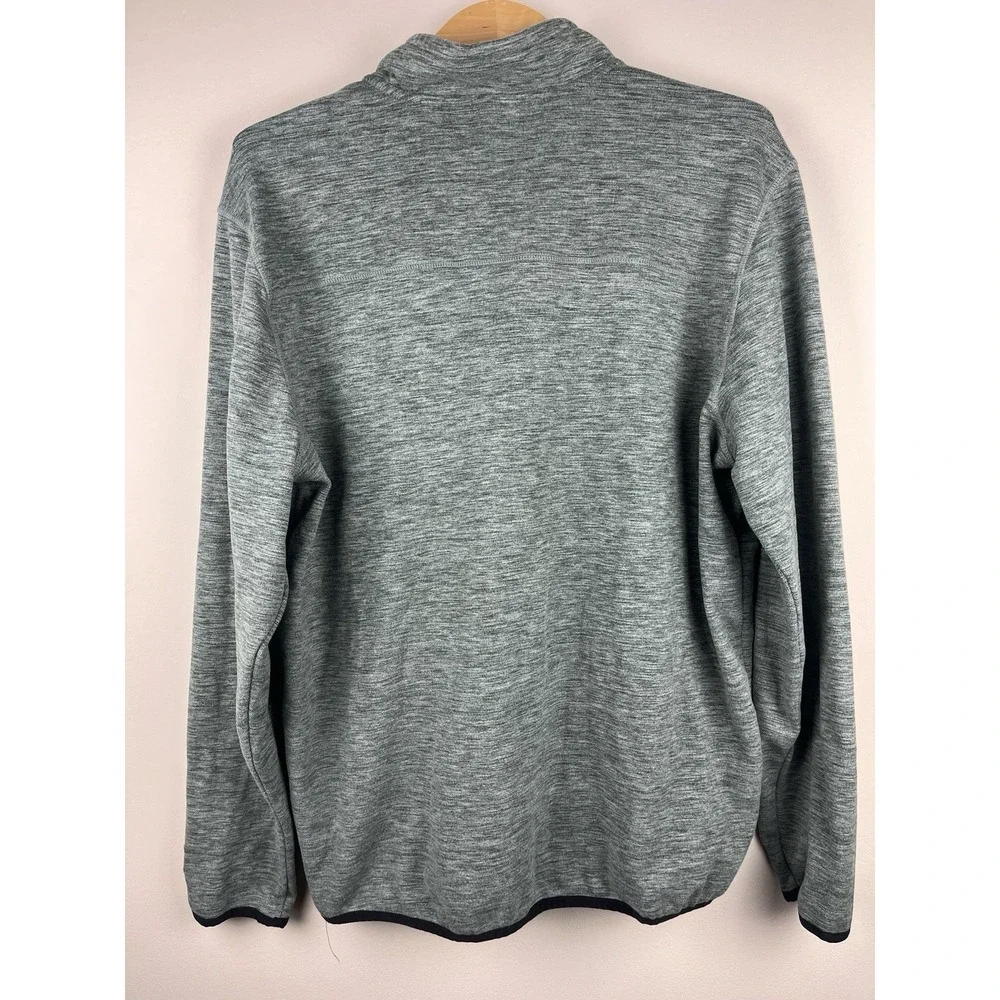 Avalanche Men's Gray 1/4 Zip Mock Neck Pullover Long Sleeve Size‎ L